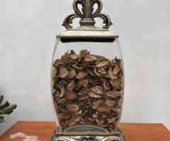 Tarro Decorativo con Pétalos Secos