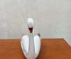Cisne de cristal blanco