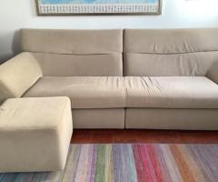 Sofá 4 plazas + puff