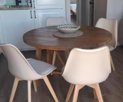 Mesa madera maciza comedor plegable