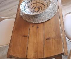 Mesa madera maciza comedor plegable