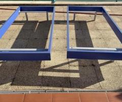 Cama color azul sin somier (se pueden vender por separado)