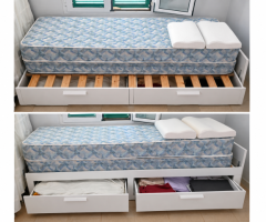 VENTA CAMA NIDO DOBLE IKEA. COMO NUEVO. 2 CAJONES.